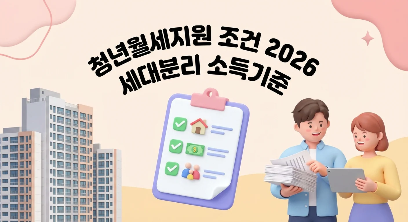 청년월세지원 조건