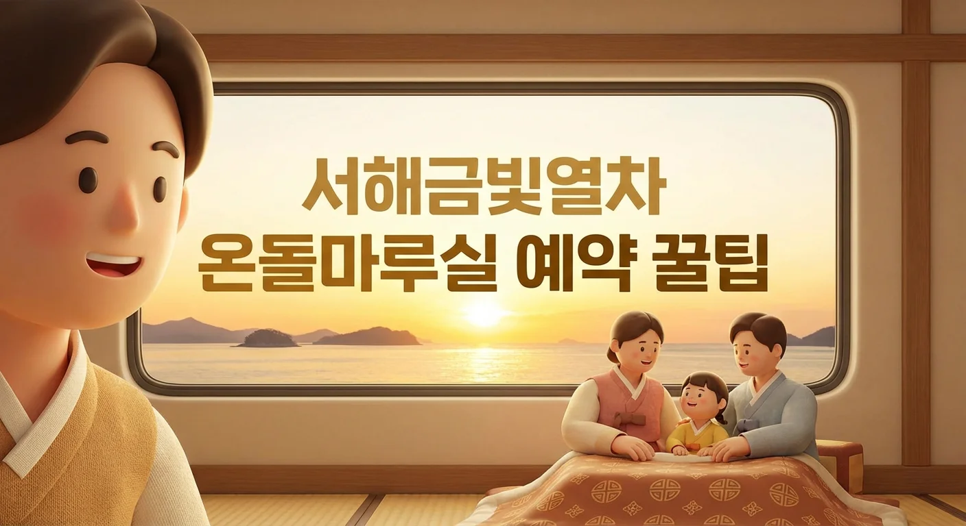 서해금빛열차 온돌마루실 예약방법