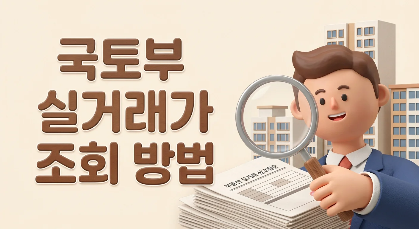 국토부 실거래가 조회방법