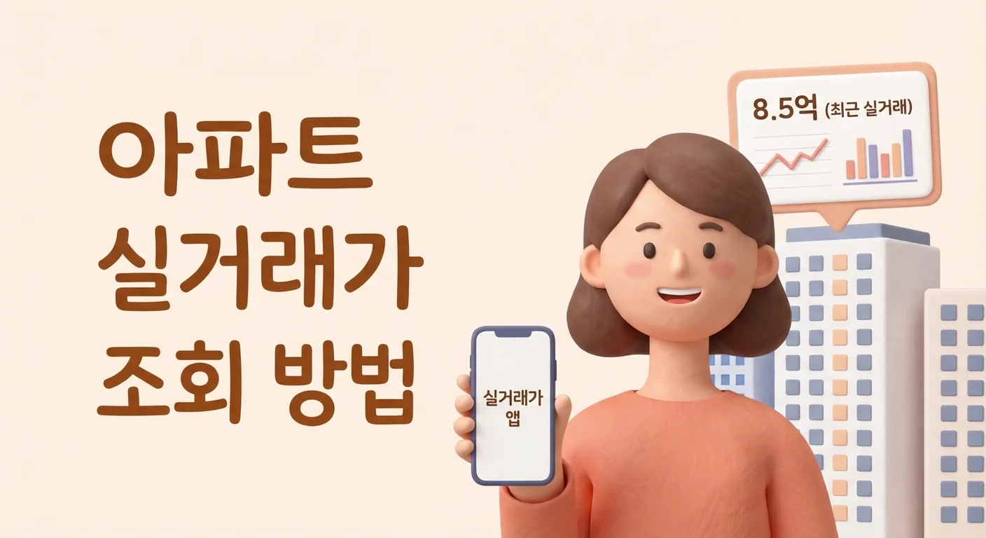 아파트 실거래가 조회 방법