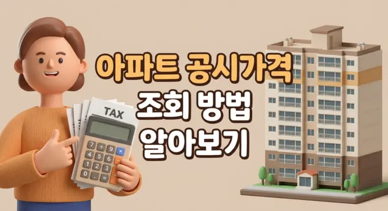 아파트 공시가격 조회 방법