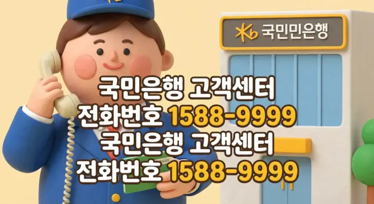 국민은행 고객센터 전화번호