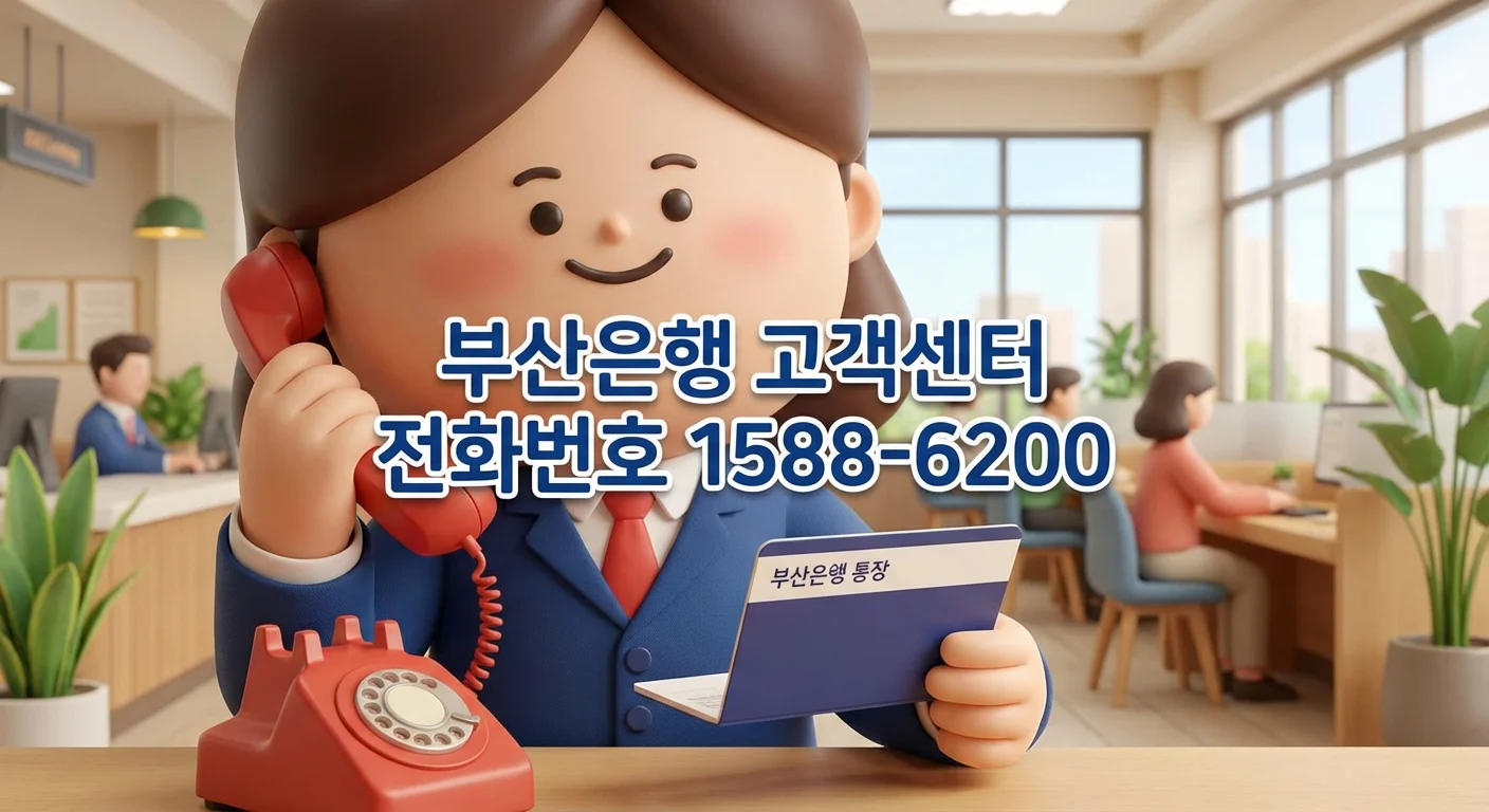 부산은행 고객센터 전화번호 1588-6200 상담원 연결 방법 바로가기