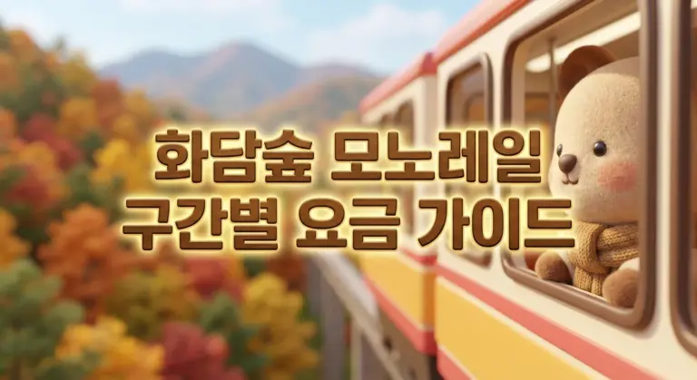 화담숲 모노레일