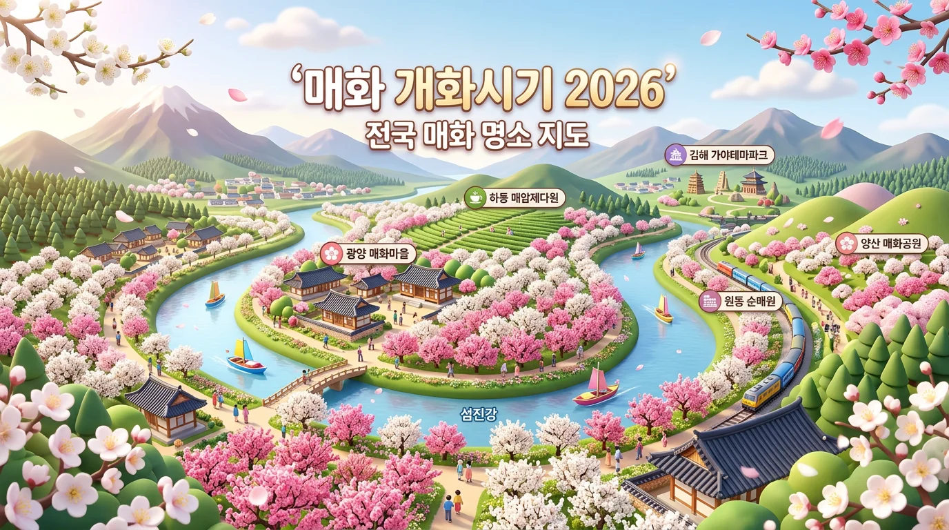 전국 매화 개화 시기 총정리